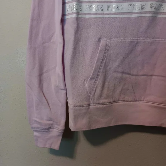 PINK Victoria's Secret Lilac Zip Hoodie with White Logo - Picture 7 of 10